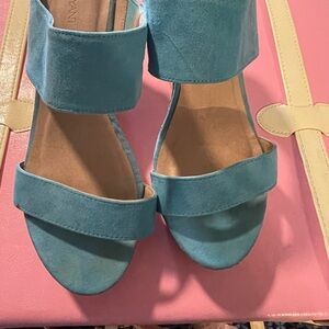 Lane Bryant Teal Sandals
